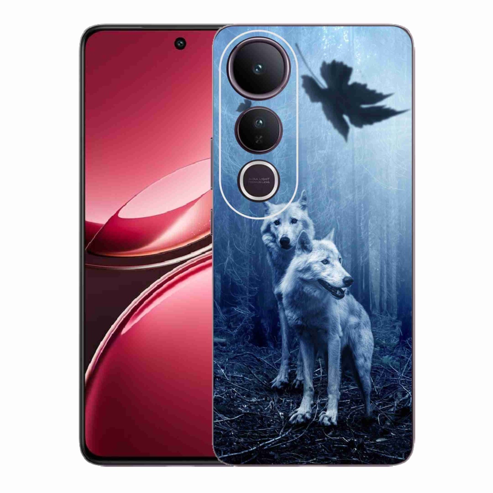 Gelový kryt mmCase na Vivo V50 Lite 4G/5G - vlci v lese