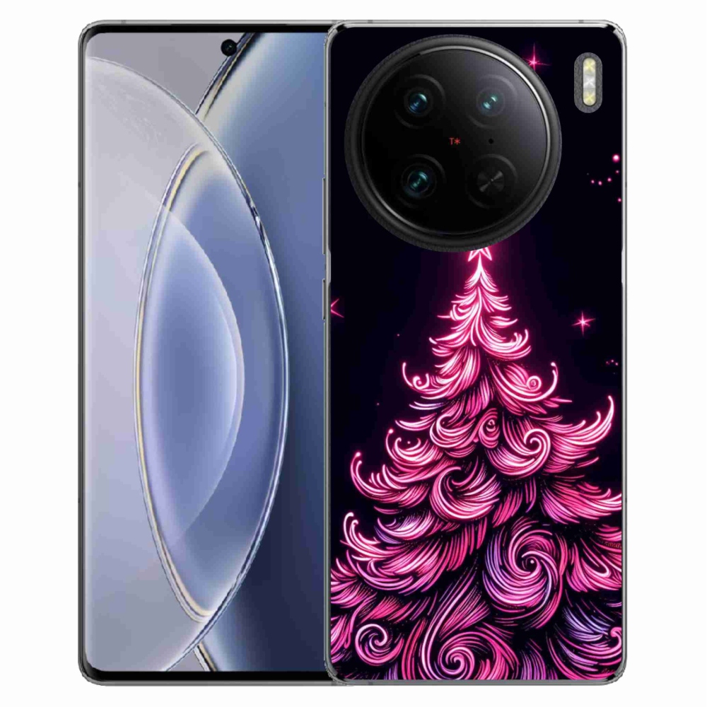 Gelový kryt mmCase na Vivo X90 Pro - neonový vánoční stromek 2
