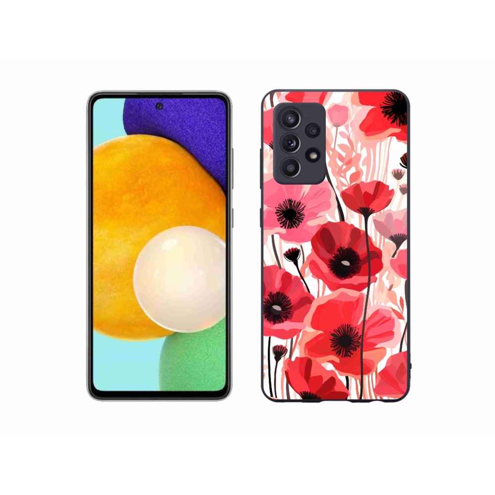 Gelový kryt mmCase na Samsung Galaxy A52/A52 5G - vlčí mák 1