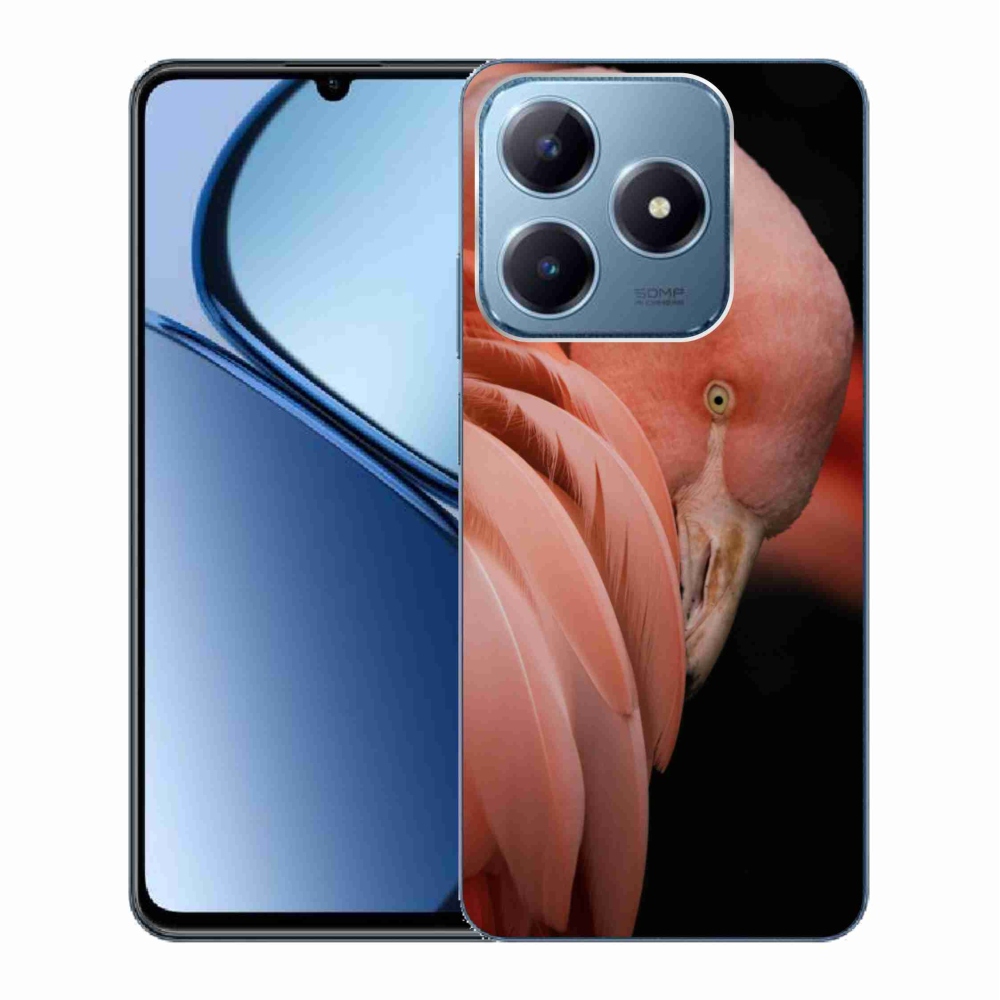 Gelový kryt mmCase na Realme C63 - plameňák 3