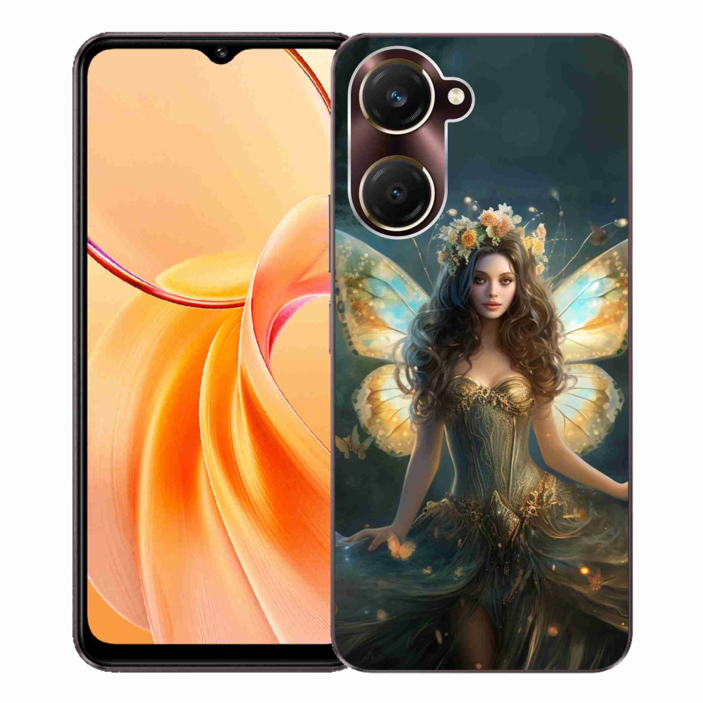 Gelový kryt mmCase na Vivo Y28s 5G - motýlí žena
