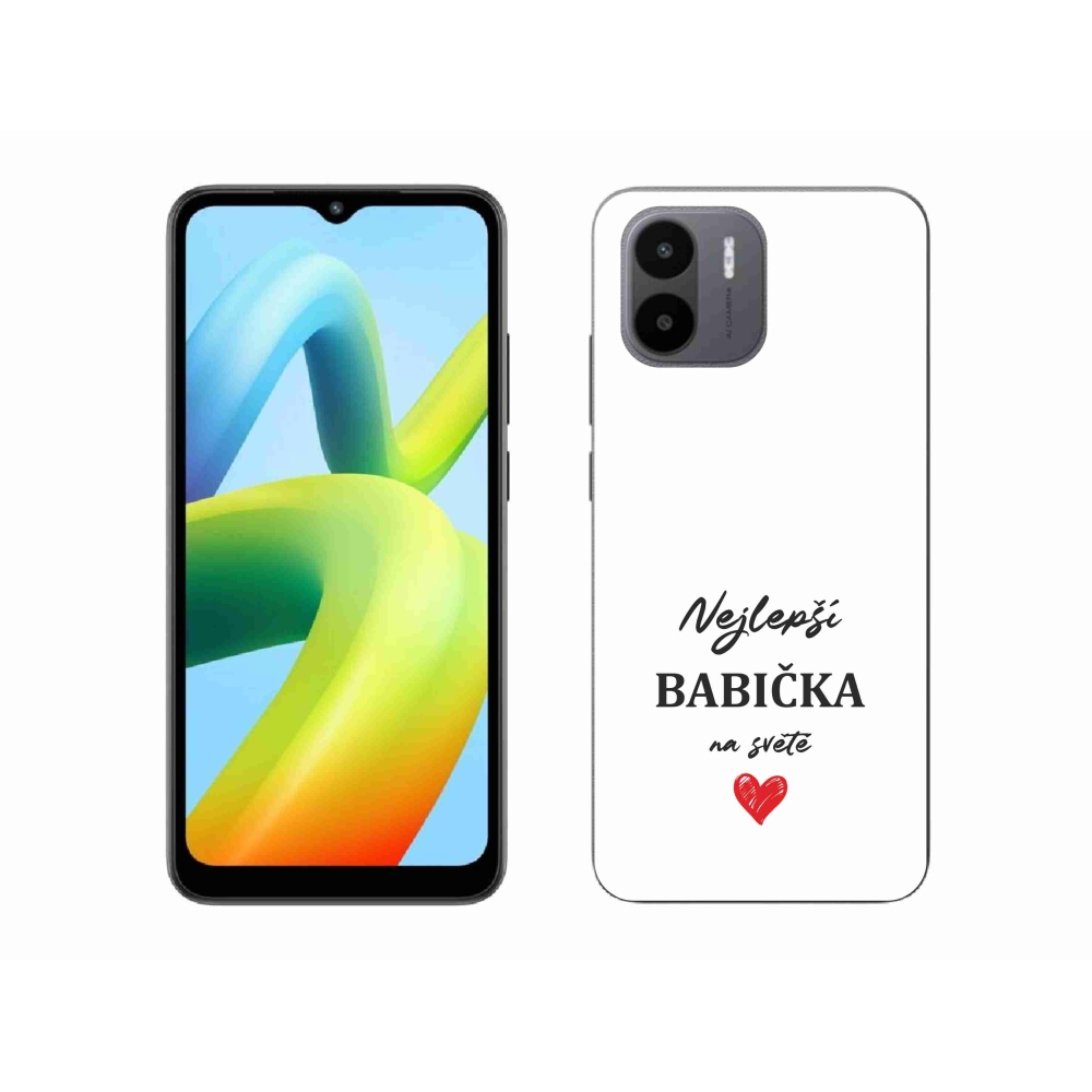 Gelový kryt mmCase na Xiaomi Redmi A1 - nejlepší babička 1 bílé pozadí