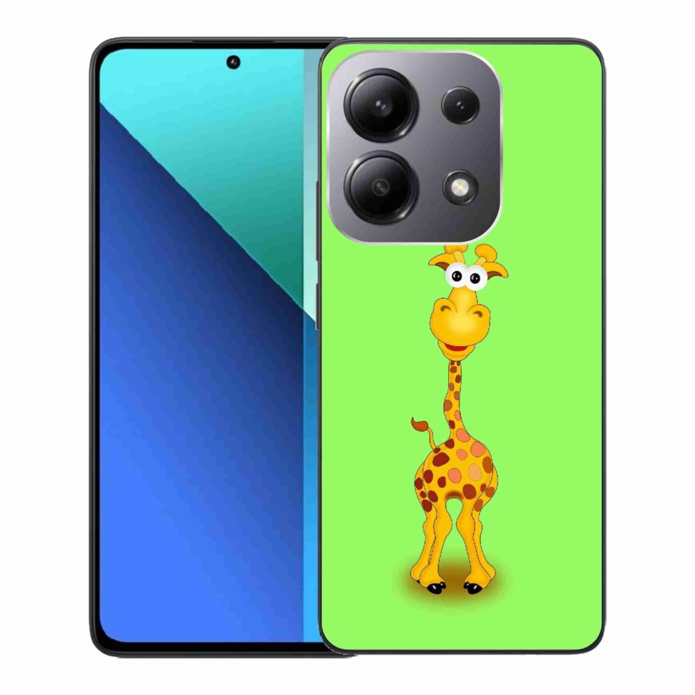 Gelový kryt mmCase na Xiaomi Redmi Note 13 - kreslená žirafa