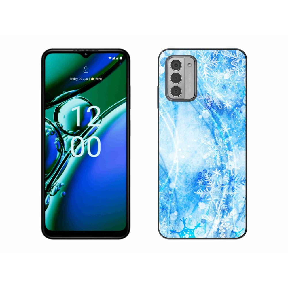Gelový kryt mmCase na Nokia G42 - sněhové vločky