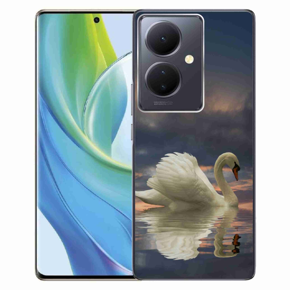 Gelový kryt mmCase na Vivo V29 Lite 5G - labuť