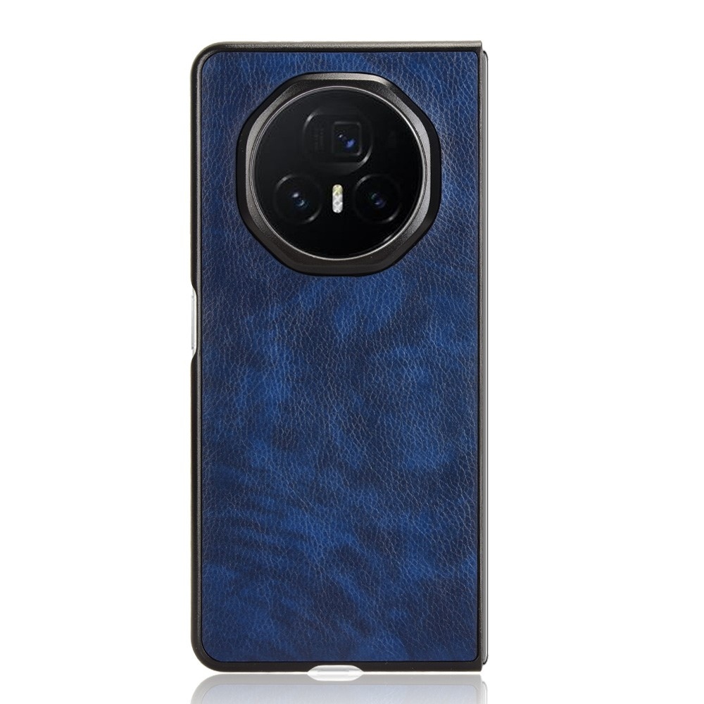 Texture plastový obal s umělou kůží na Honor Magic V3 - modrý
