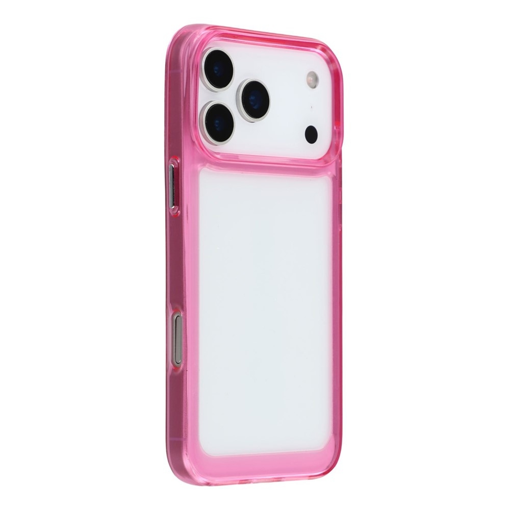Gelový obal s pevnými zády na iPhone 17 Pro Max - růžový