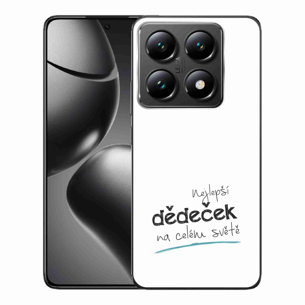 Gelový kryt mmCase na Xiaomi 14T Pro - nejlepší dědeček 3 bílé pozadí