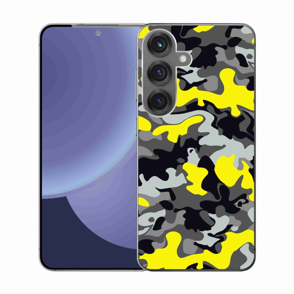 Gelový kryt mmCase na Samsung Galaxy S25 - maskáčový vzor 6