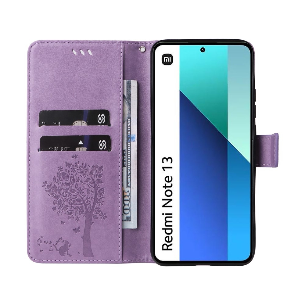 Trees knížkové pouzdro na Xiaomi Redmi Note 13 - světlefialové