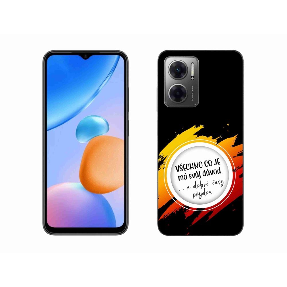 Gelový kryt mmCase na Xiaomi Redmi 10 5G - citát 3 černé pozadí