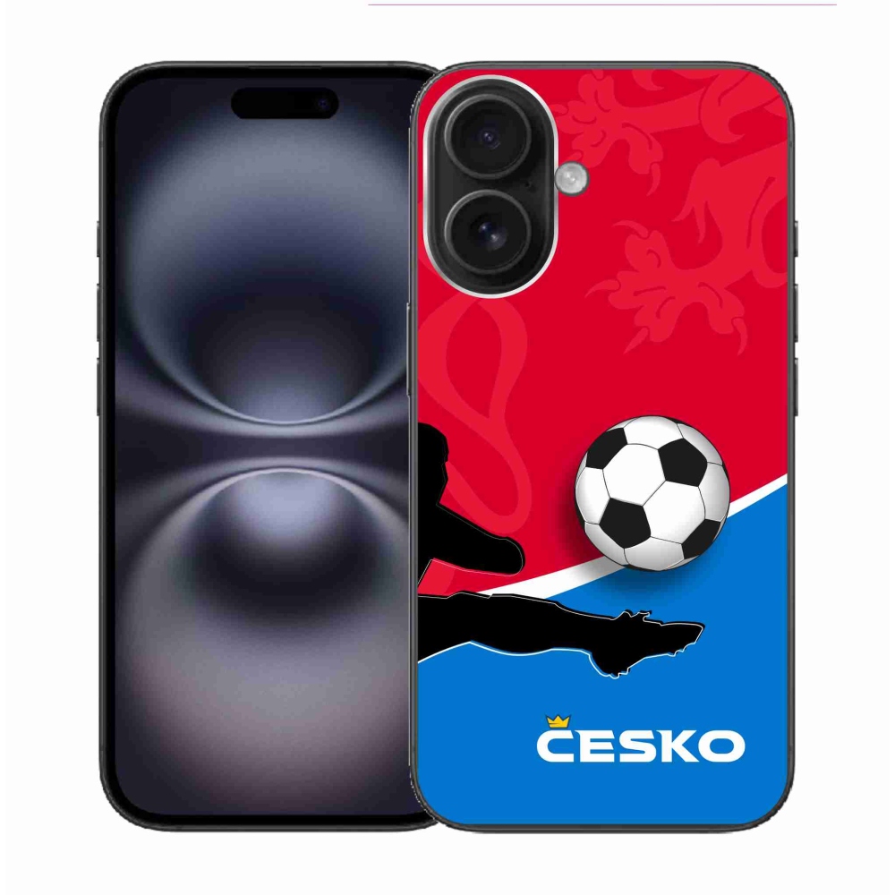 Gelový kryt mmCase na iPhone 16 - fotbal Česko 2