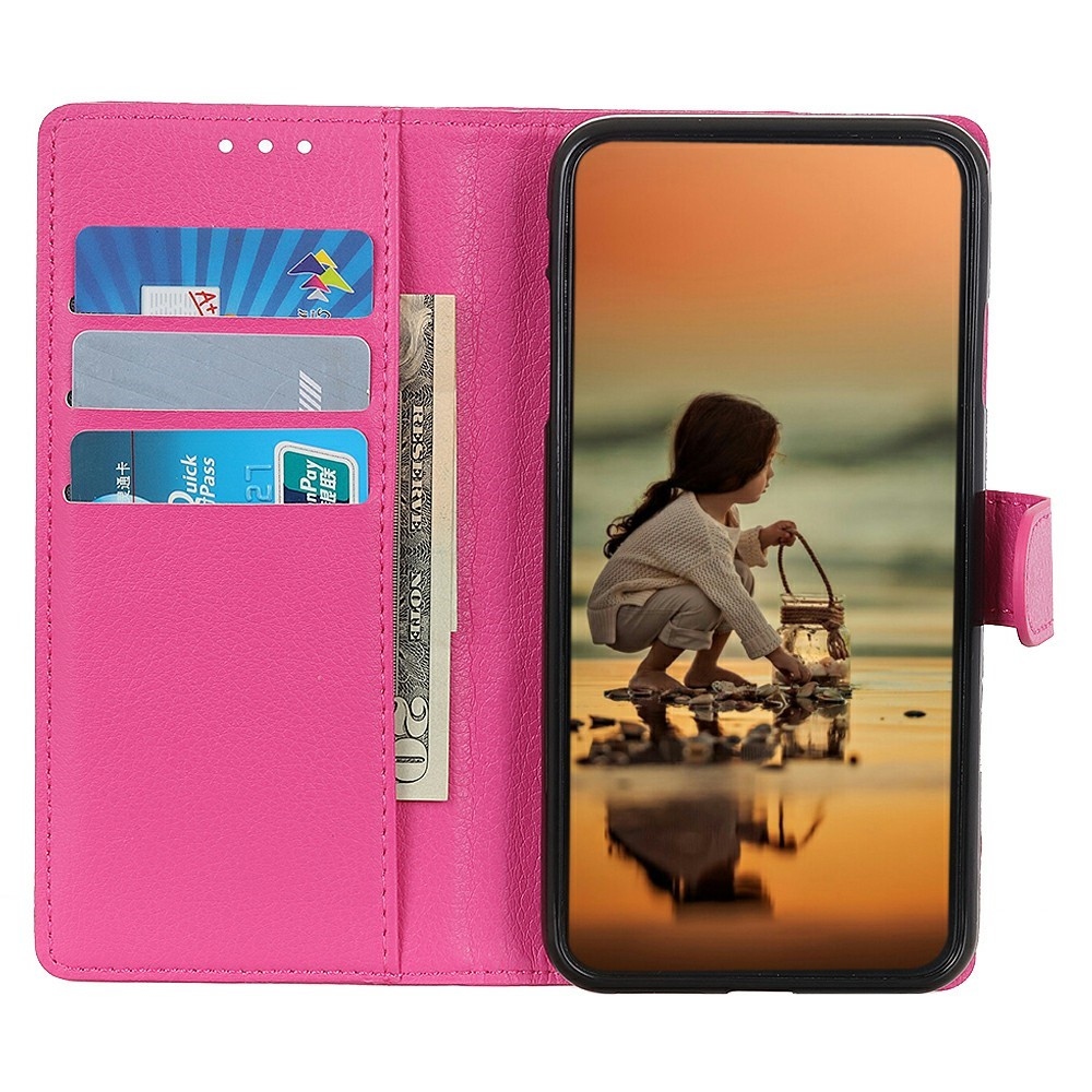 Litchie knížkové pouzdro na Samsung Galaxy A56 5G - rose