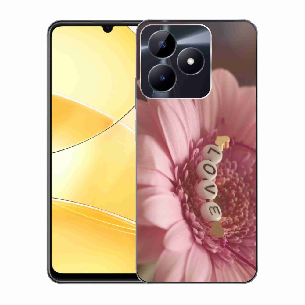 Gelový kryt mmCase na Realme C51/C53 - přívěsek love