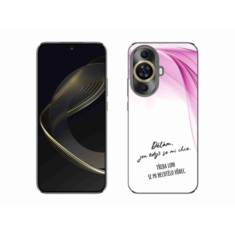 Gelový kryt mmCase na Huawei Nova 11 - vtipný text 12 bílé pozadí