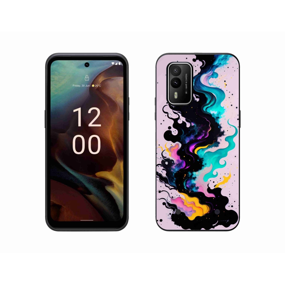 Gelový kryt mmCase na Nokia XR21 - abstraktní motiv 4