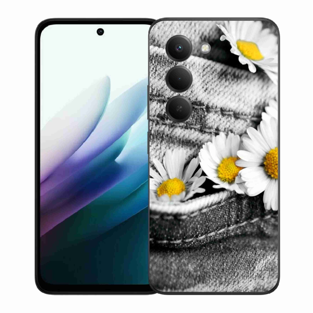 Gelový kryt mmCase na Xiaomi Redmi 15 4G/5G (171mm) - kopretiny