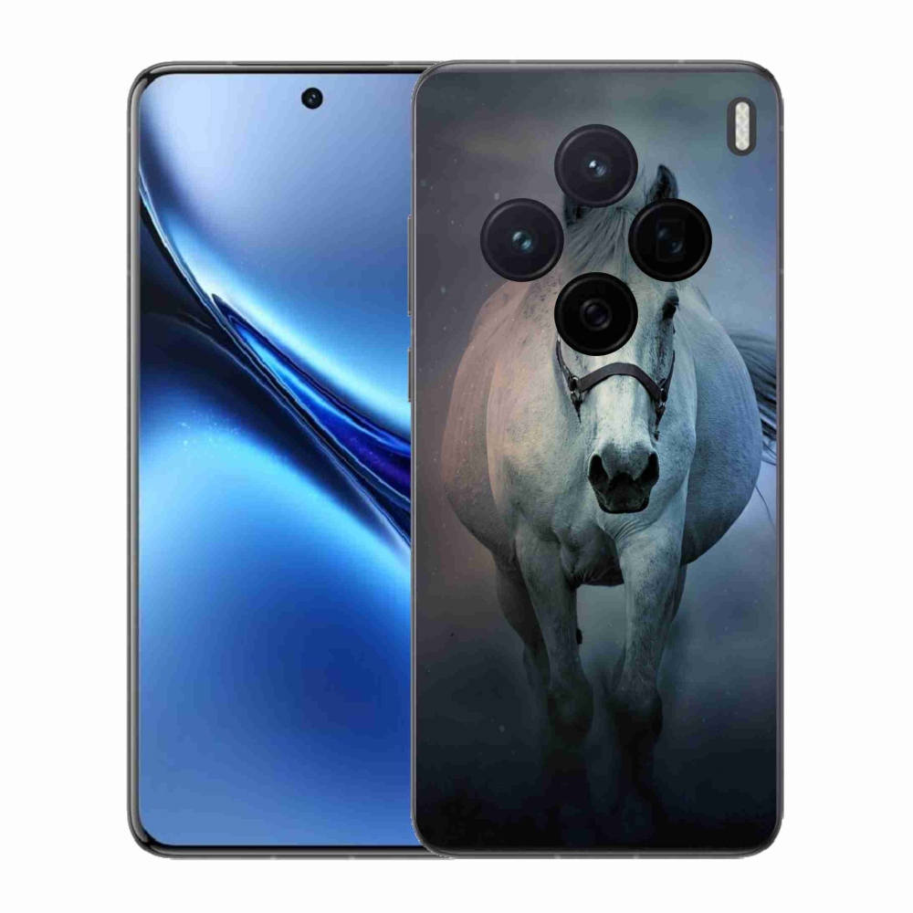 Gelový kryt mmCase na Vivo X200 5G - běžící bílý kůň