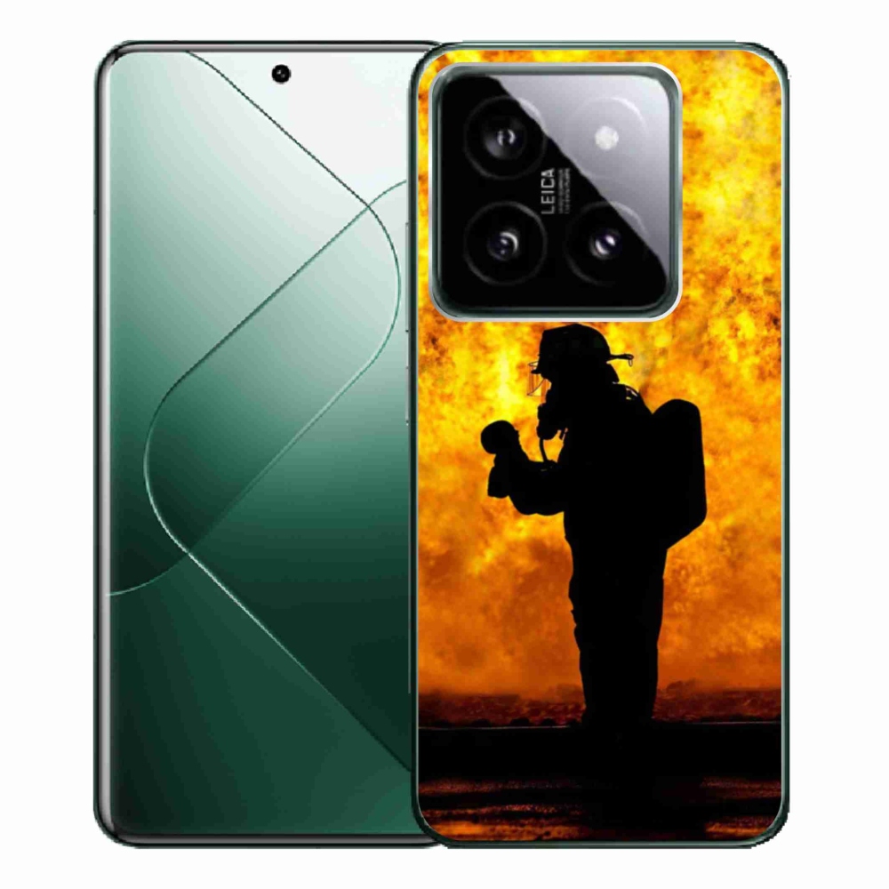 Gelový kryt mmCase na Xiaomi 14 Pro - hasič
