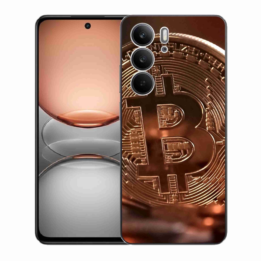 Gelový kryt mmCase na Realme C75 - bitcoin