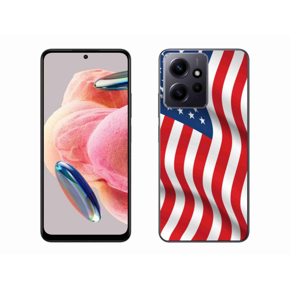 Gelový kryt mmCase na Xiaomi Redmi Note 12 4G - USA vlajka