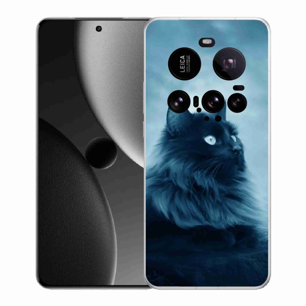 Gelový kryt mmCase na Xiaomi 15 Ultra - černá kočka 1