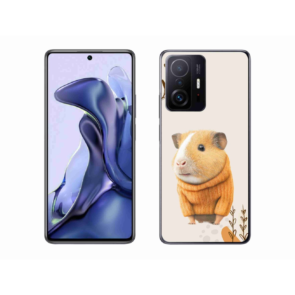 Gelový kryt mmCase na Xiaomi 11T Pro - morče ve svetru