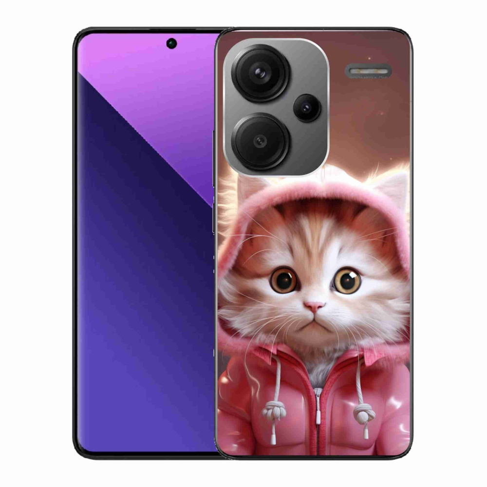 Gelový kryt mmCase na Xiaomi Redmi Note 13 Pro+ 5G - roztomilé kotě 3