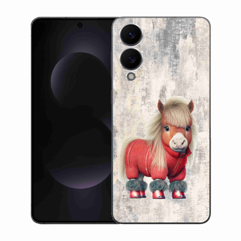 Gelový kryt mmCase na Samsung Galaxy S25 Edge - poník ve svetru