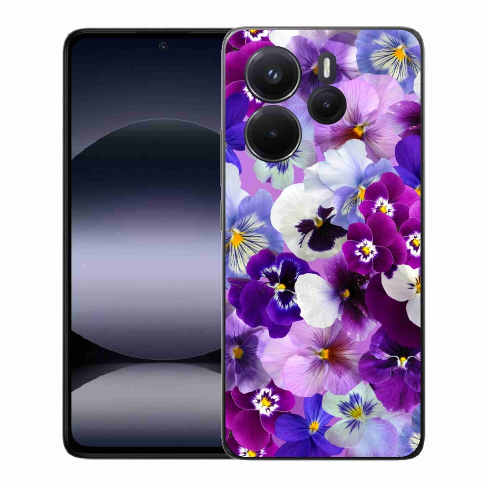 Gelový kryt mmCase na Xiaomi Redmi Note 14 - květiny 9