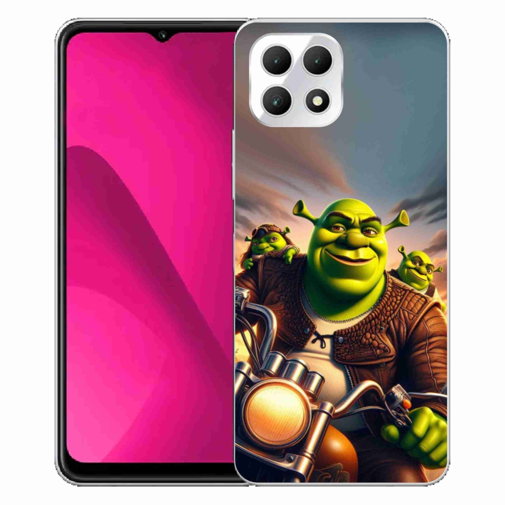 Gelový kryt mmCase na T-Mobile T Phone 2 - shrek na motorce