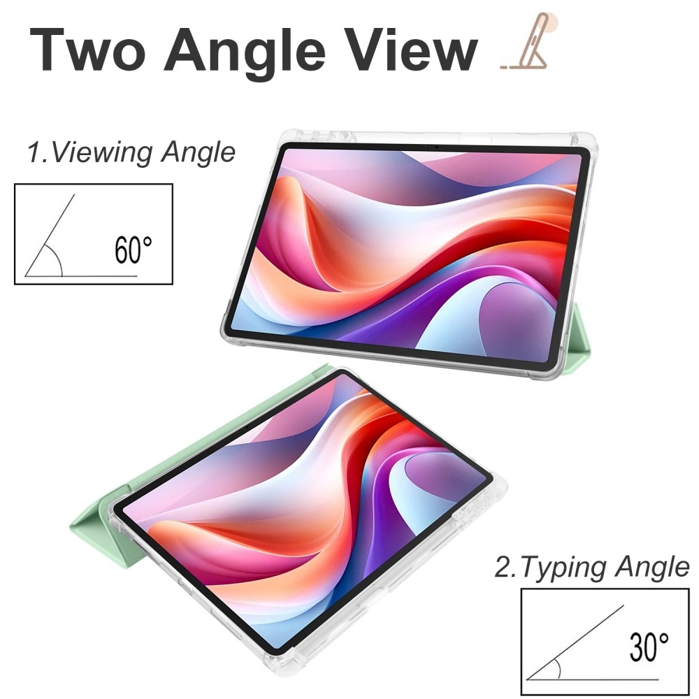 Case chytré zavírací pouzdro na Lenovo Tab M11/Tab K11 - zelené