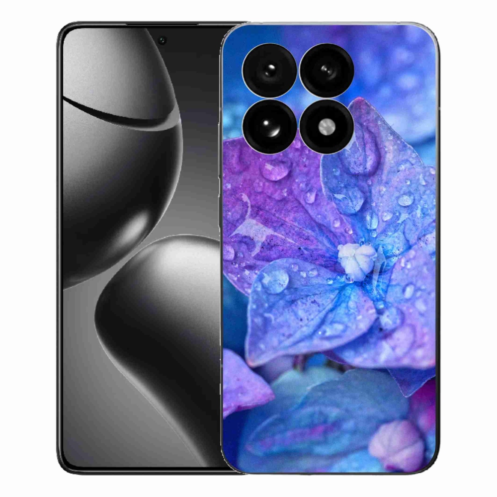 Gelový kryt mmCase na Xiaomi 15T - fialový květ