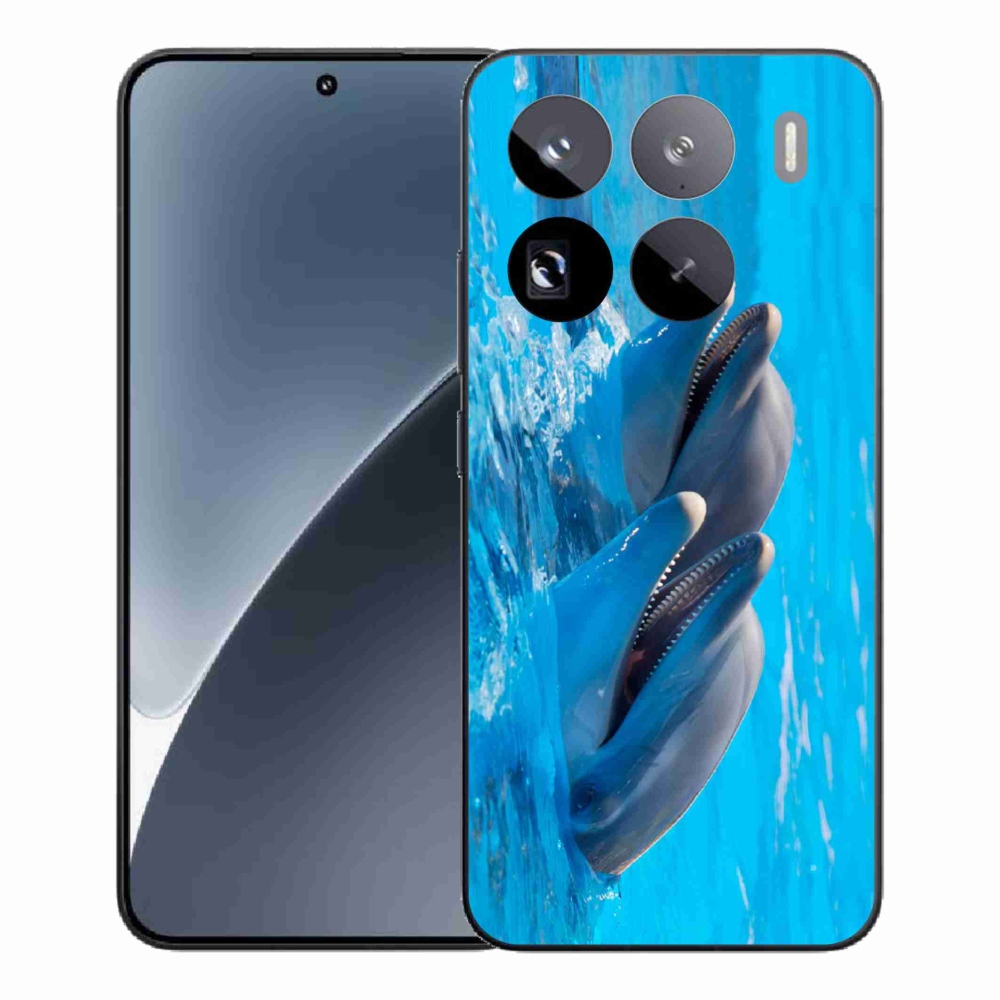 Gelový kryt mmCase na Xiaomi 15 Pro - delfíni