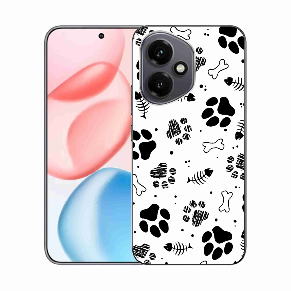Gelový kryt mmCase na Honor 400 - psí tlapky 1
