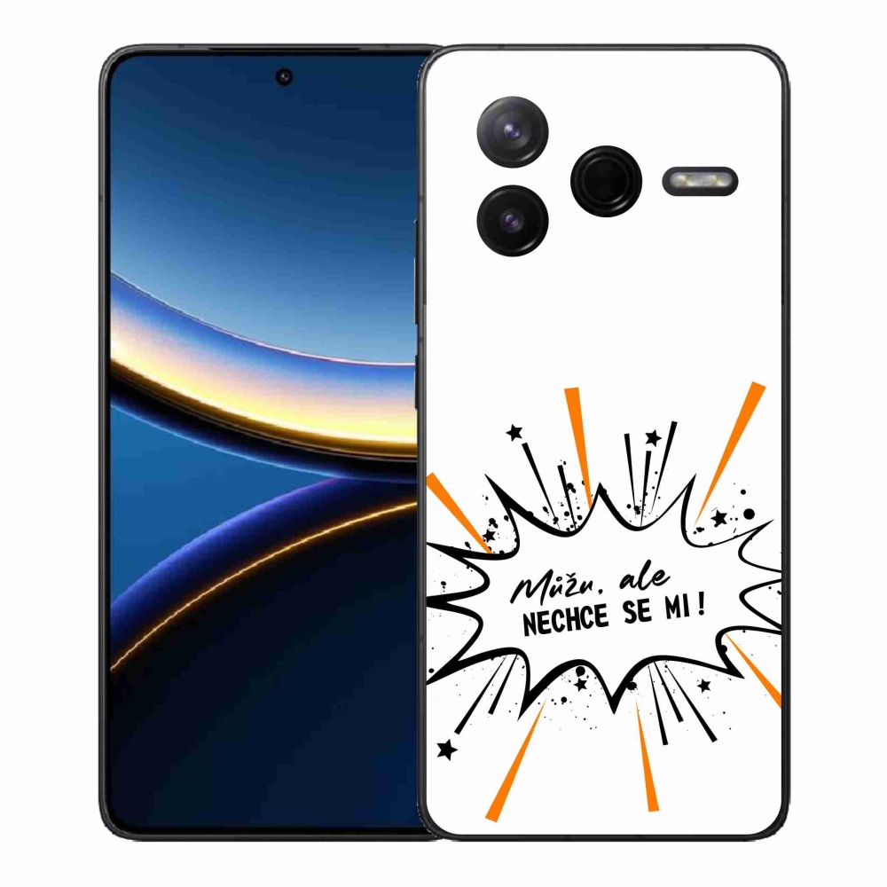 Gelový kryt mmCase na Xiaomi Poco F7 Pro - vtipný text 11 bílé pozadí