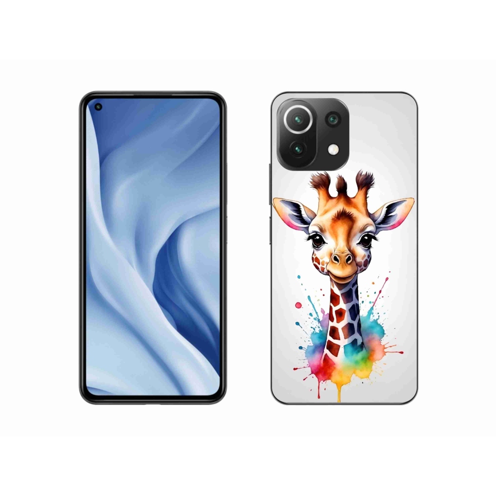 Gelový kryt mmCase na Xiaomi Mi 11 Lite 4G/5G - žirafa 1