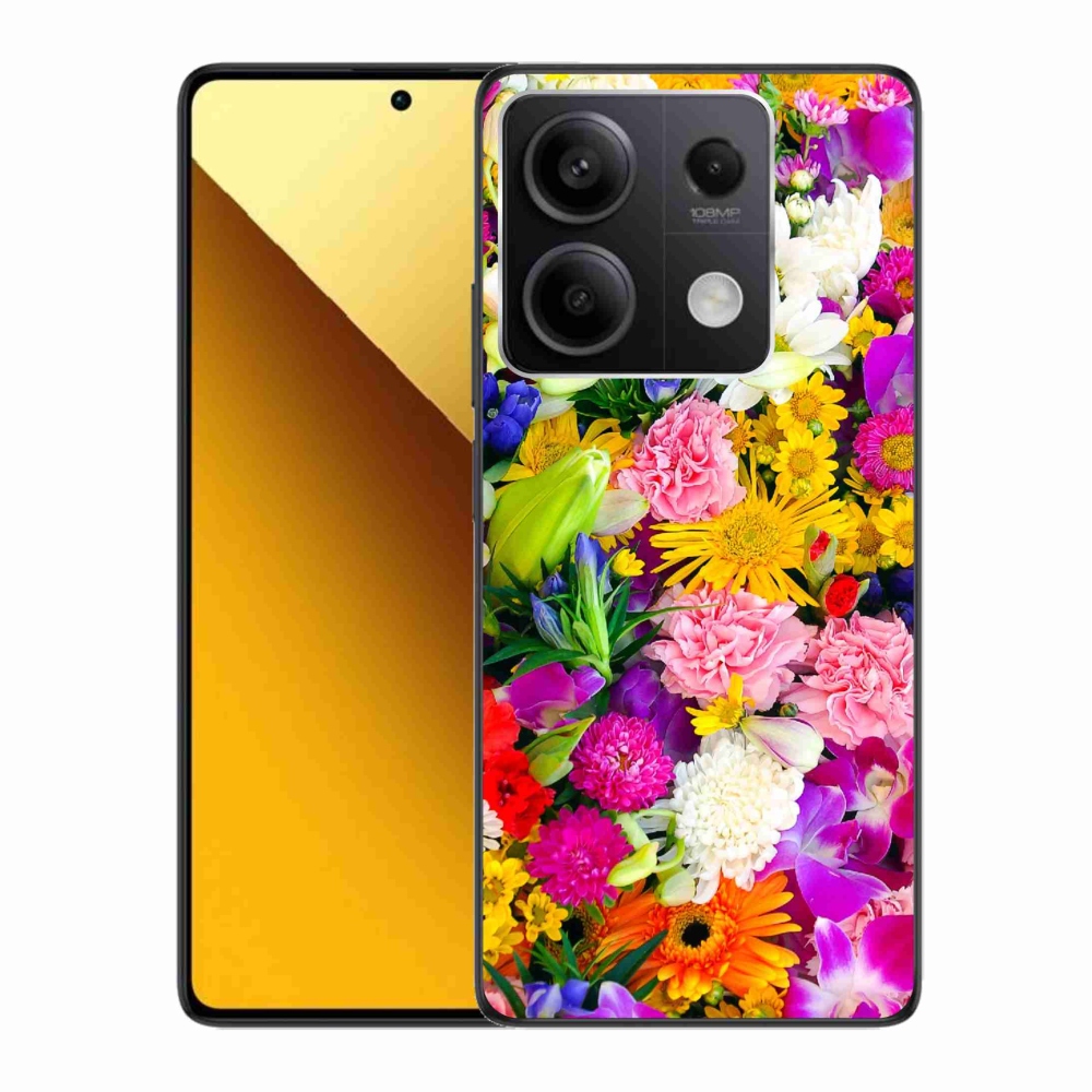 Gelový kryt mmCase na Xiaomi Redmi Note 13 5G - květiny 12