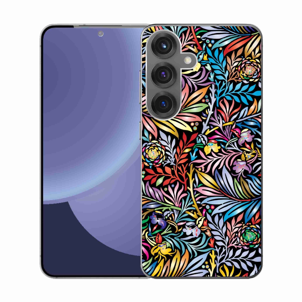 Gelový kryt mmCase na Samsung Galaxy S25 - květiny 5