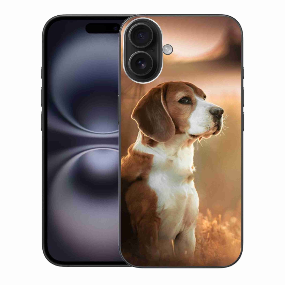 Gelový kryt mmCase na iPhone 16 Plus - bígl