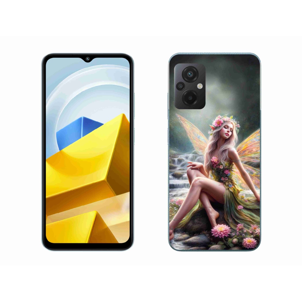 Gelový kryt mmCase na Xiaomi Poco M5 4G - motýlí žena 1