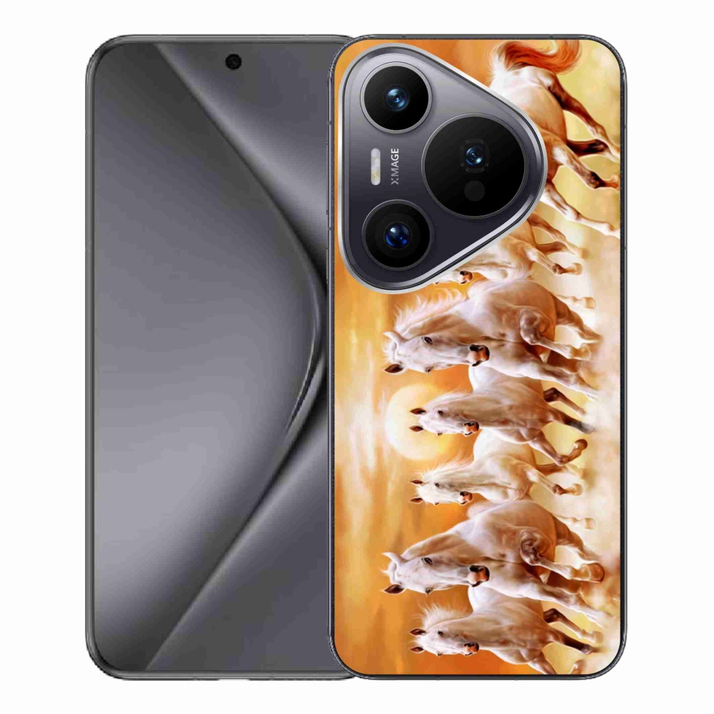 Gelový obal mmCase na Huawei Pura 70 Pro - koně 2