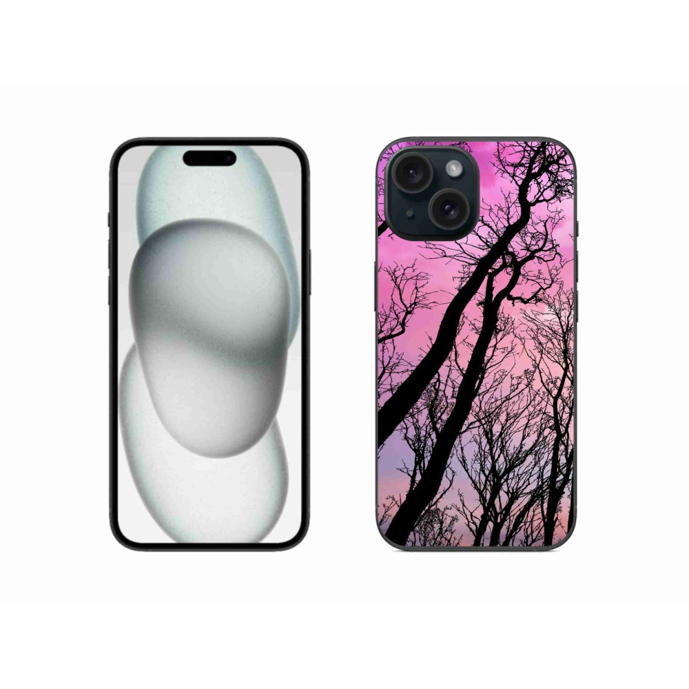 Gelový obal mmCase na iPhone 15 - opadané stromy