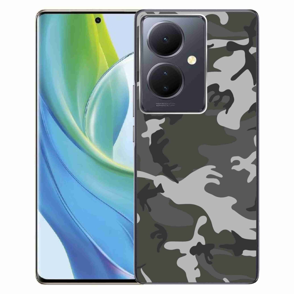 Gelový kryt mmCase na Vivo V29 Lite 5G - maskáčový vzor
