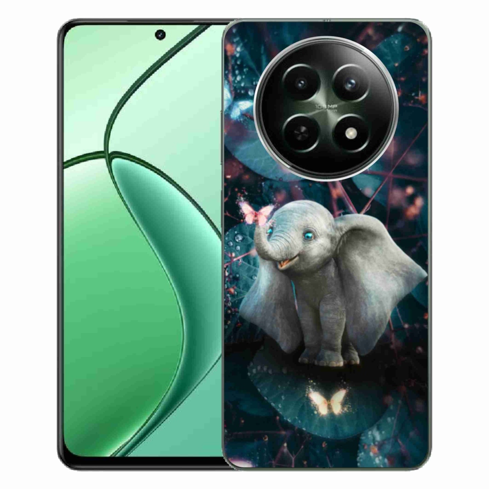 Gelový kryt mmCase na Realme 12 5G/12x 5G - roztomilý slon