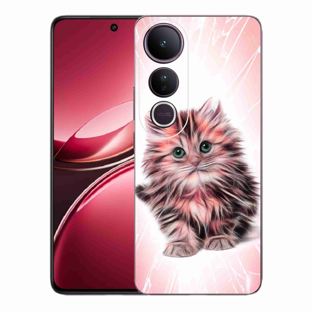 Gelový kryt mmCase na Vivo V50 Lite 4G/5G - roztomilé kotě