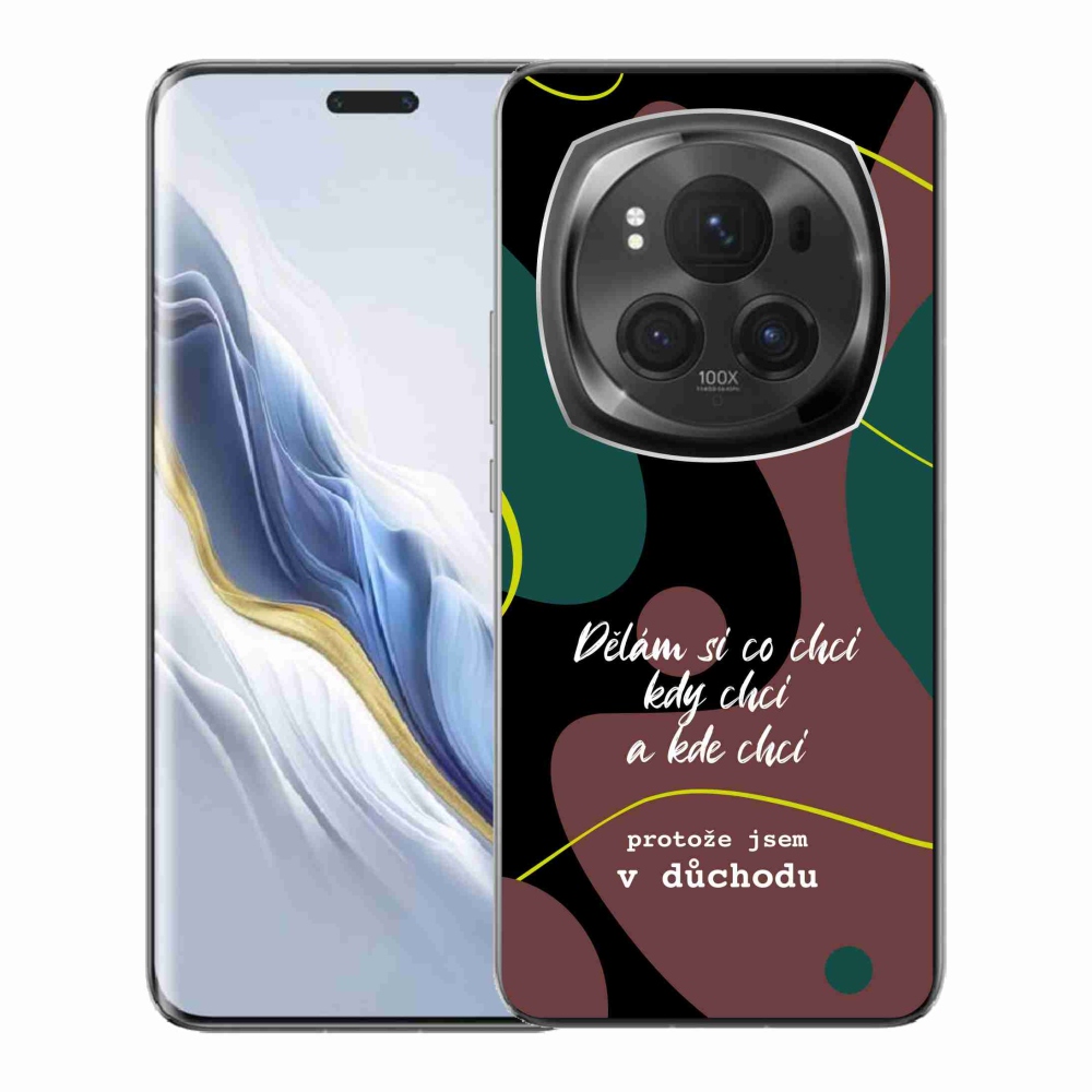 Gelový kryt mmCase na Honor Magic 6 Pro 5G - vtipný text 10 černé pozadí