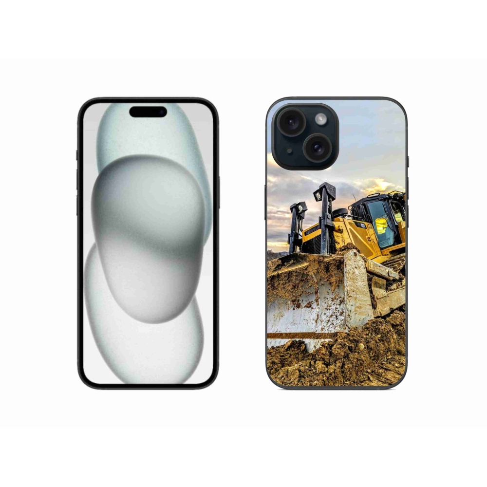 Gelový kryt mmCase na iPhone 15 - bagr