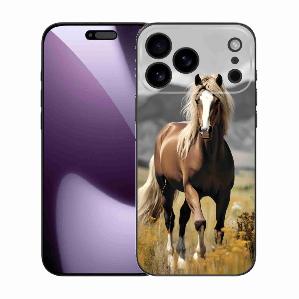 Gelový kryt mmCase na iPhone 17 Pro Max - hnědý kůň 1