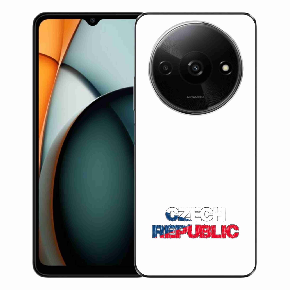 Gelový kryt mmCase na Xiaomi Redmi A3  - Czech Republic bílé pozadí